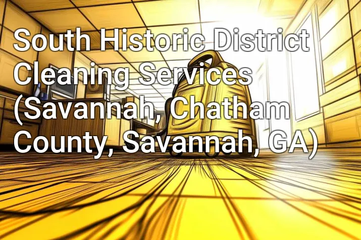 South Historic District Cleaning Services (Savannah, Chatham County, Savannah, GA)