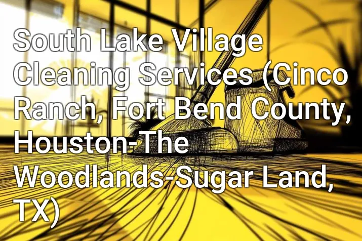 South Lake Village Cleaning Services (Cinco Ranch, Fort Bend County, Houston-The Woodlands-Sugar Land, TX)