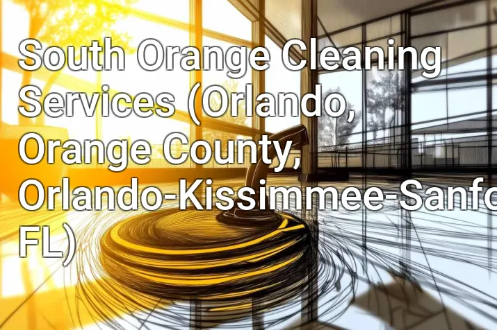 South Orange Cleaning Services (Orlando, Orange County, Orlando-Kissimmee-Sanford, FL)
