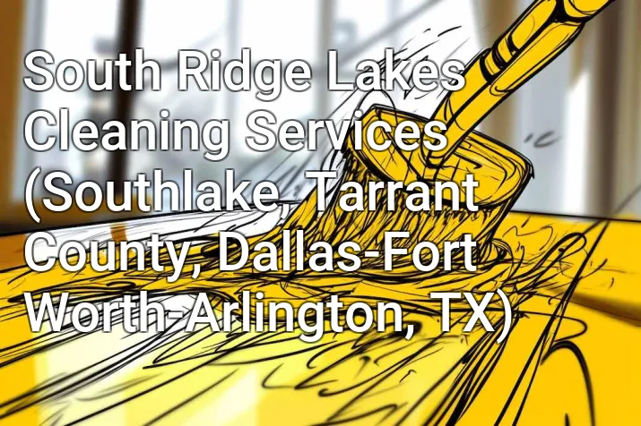 South Ridge Lakes Cleaning Services (Southlake, Tarrant County, Dallas-Fort Worth-Arlington, TX)