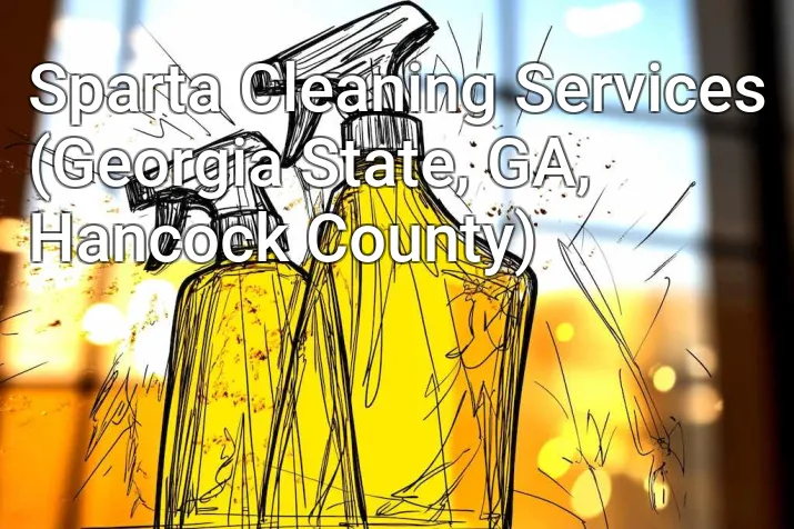 Sparta Cleaning Services (Georgia State, GA, Hancock County)