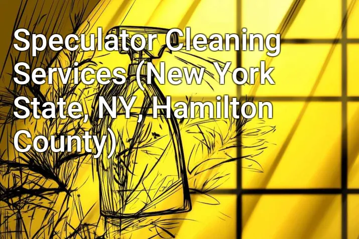 Speculator Cleaning Services (New York State, NY, Hamilton County)