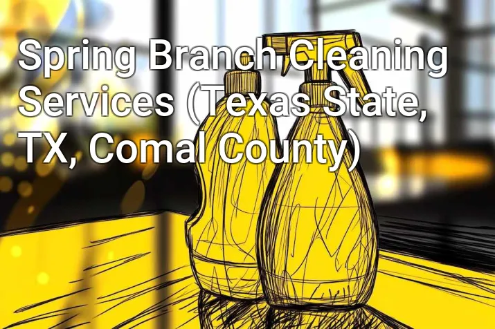 Spring Branch Cleaning Services (Texas State, TX, Comal County)