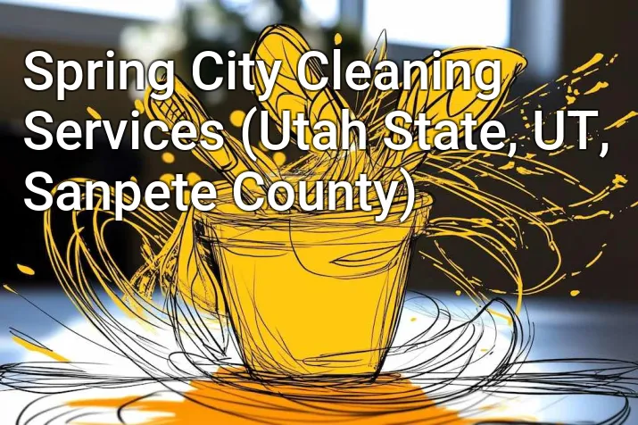 Spring City Cleaning Services (Utah State, UT, Sanpete County)