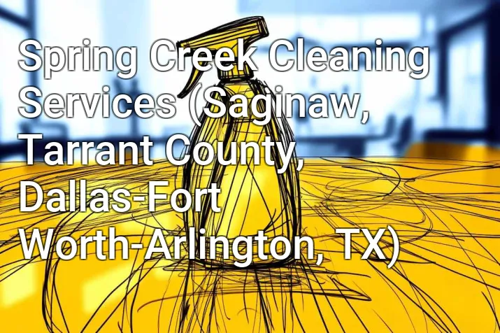 Spring Creek Cleaning Services (Saginaw, Tarrant County, Dallas-Fort Worth-Arlington, TX)