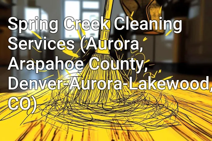 Spring Creek Cleaning Services (Aurora, Arapahoe County, Denver-Aurora-Lakewood, CO)