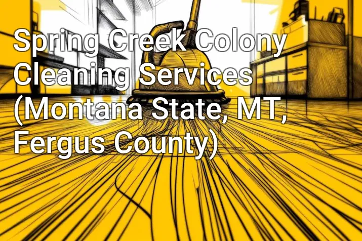 Spring Creek Colony Cleaning Services (Montana State, MT, Fergus County)