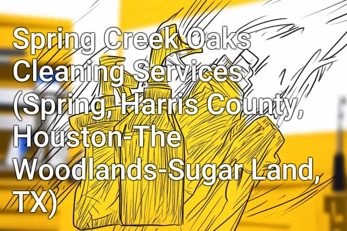 Spring Creek Oaks Cleaning Services (Spring, Harris County, Houston-The Woodlands-Sugar Land, TX)