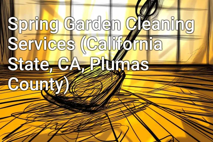 Spring Garden Cleaning Services (California State, CA, Plumas County)