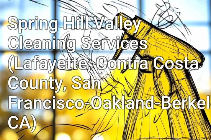 Spring Hill Valley Cleaning Services (Lafayette, Contra Costa County, San Francisco-Oakland-Berkeley, CA)