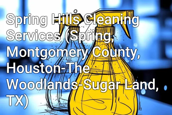 Spring Hills Cleaning Services (Spring, Montgomery County, Houston-The Woodlands-Sugar Land, TX)