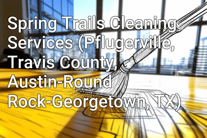 Spring Trails Cleaning Services (Pflugerville, Travis County, Austin-Round Rock-Georgetown, TX)