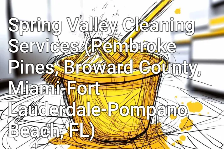 Spring Valley Cleaning Services (Pembroke Pines, Broward County, Miami-Fort Lauderdale-Pompano Beach, FL)