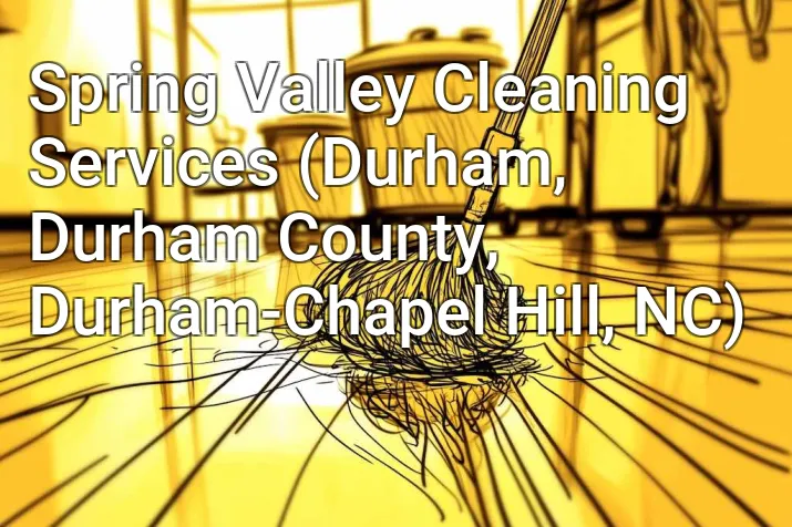 Spring Valley Cleaning Services (Durham, Durham County, Durham-Chapel Hill, NC)
