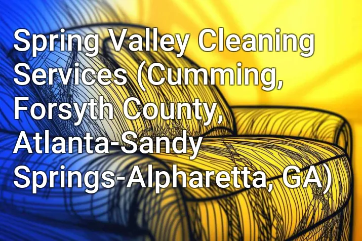 Spring Valley Cleaning Services (Cumming, Forsyth County, Atlanta-Sandy Springs-Alpharetta, GA)