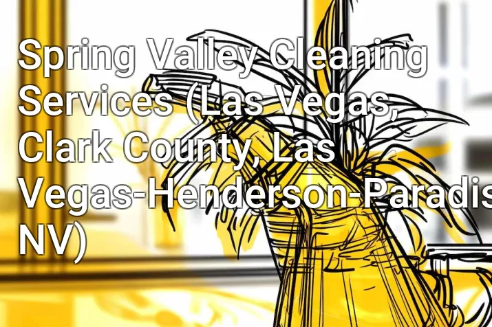 Spring Valley Cleaning Services (Las Vegas, Clark County, Las Vegas-Henderson-Paradise, NV)
