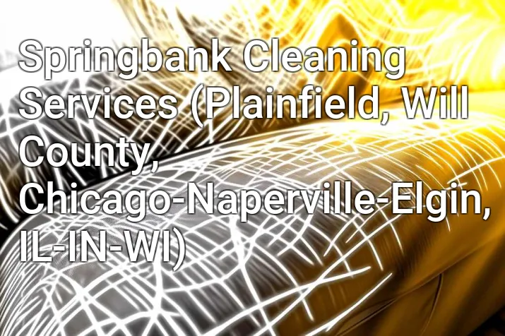 Springbank Cleaning Services (Plainfield, Will County, Chicago-Naperville-Elgin, IL-IN-WI)