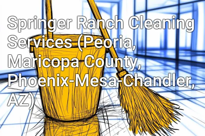 Springer Ranch Cleaning Services (Peoria, Maricopa County, Phoenix-Mesa-Chandler, AZ)