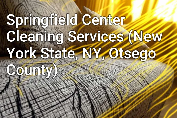 Springfield Center Cleaning Services (New York State, NY, Otsego County)