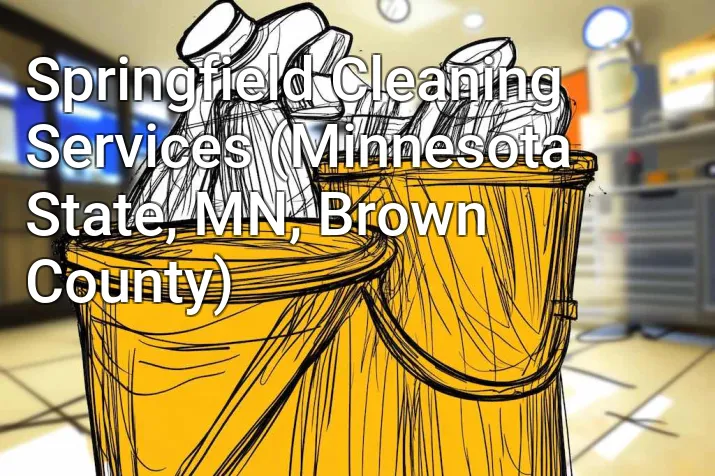 Springfield Cleaning Services (Minnesota State, MN, Brown County)