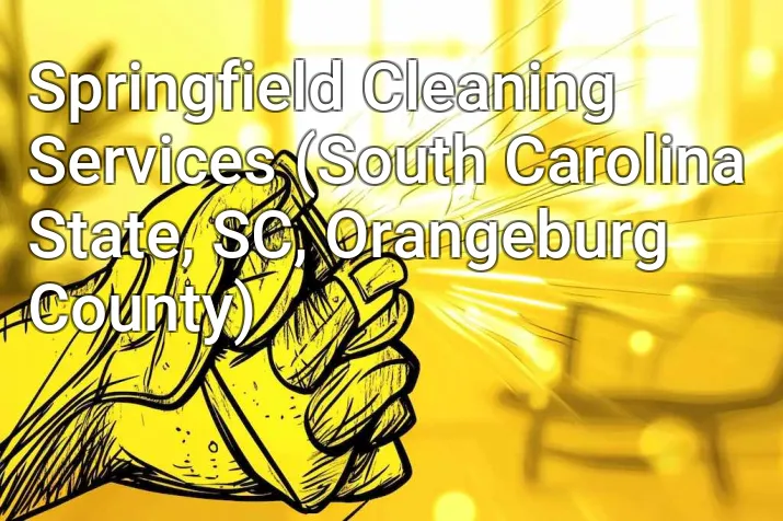 Springfield Cleaning Services (South Carolina State, SC, Orangeburg County)