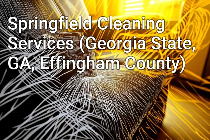 Springfield Cleaning Services (Georgia State, GA, Effingham County)