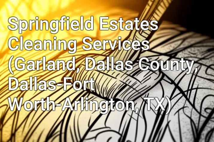 Springfield Estates Cleaning Services (Garland, Dallas County, Dallas-Fort Worth-Arlington, TX)