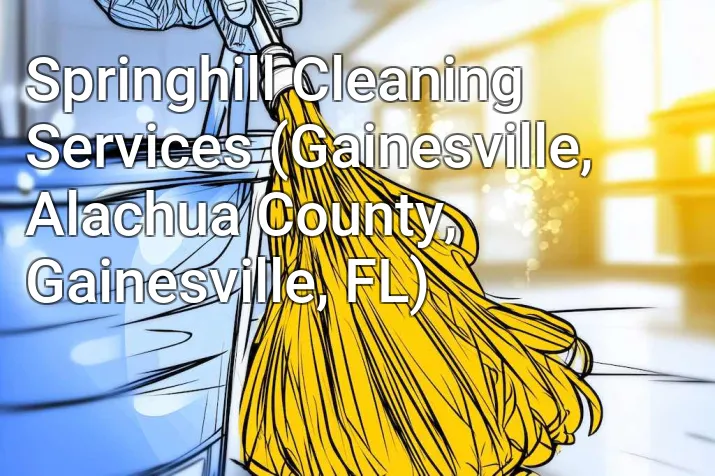 Springhill Cleaning Services (Gainesville, Alachua County, Gainesville, FL)