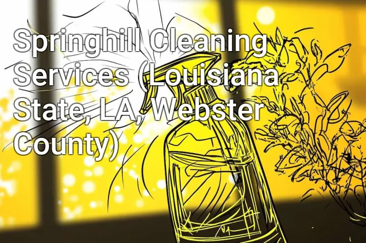 Springhill Cleaning Services (Louisiana State, LA, Webster County)