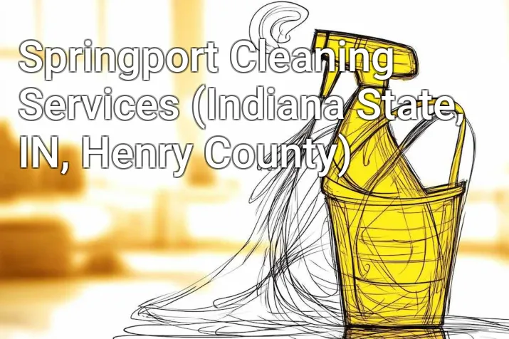 Springport Cleaning Services (Indiana State, IN, Henry County)