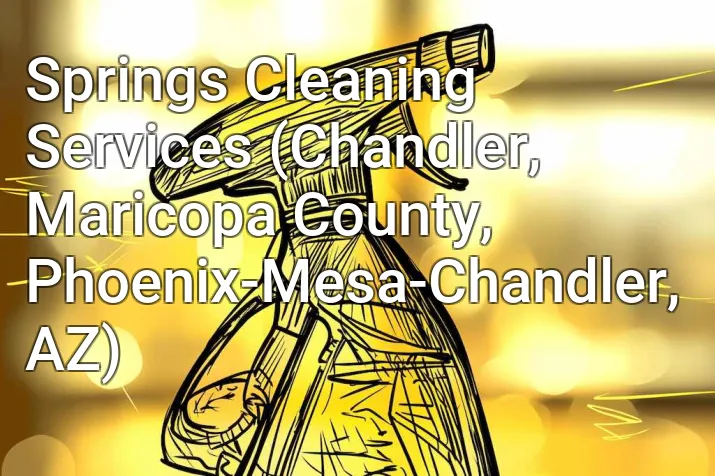 Springs Cleaning Services (Chandler, Maricopa County, Phoenix-Mesa-Chandler, AZ)