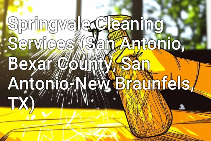 Springvale Cleaning Services (San Antonio, Bexar County, San Antonio-New Braunfels, TX)