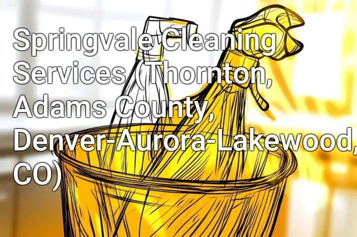 Springvale Cleaning Services (Thornton, Adams County, Denver-Aurora-Lakewood, CO)
