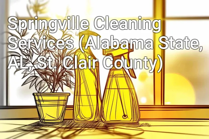 Springville Cleaning Services (Alabama State, AL, St. Clair County)