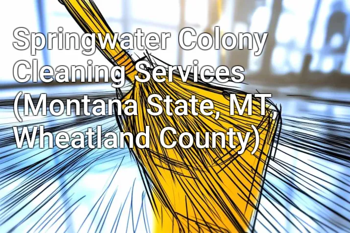 Springwater Colony Cleaning Services (Montana State, MT, Wheatland County)