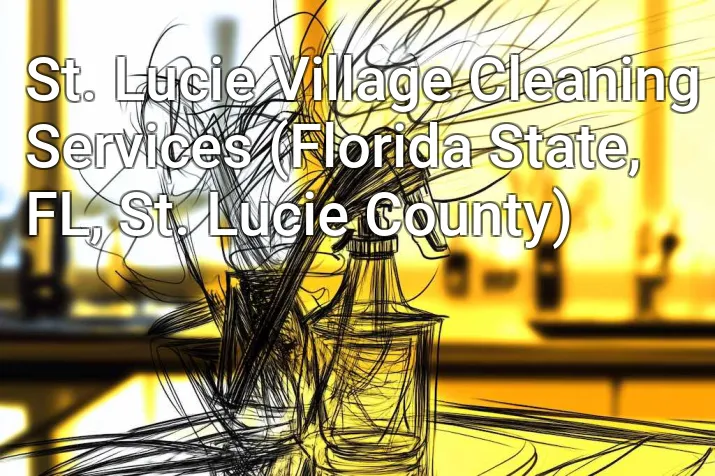 St. Lucie Village Cleaning Services (Florida State, FL, St. Lucie County)