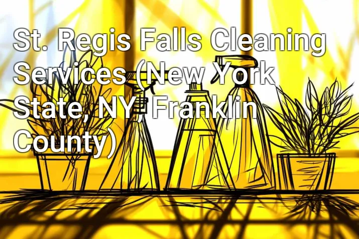 St. Regis Falls Cleaning Services (New York State, NY, Franklin County)