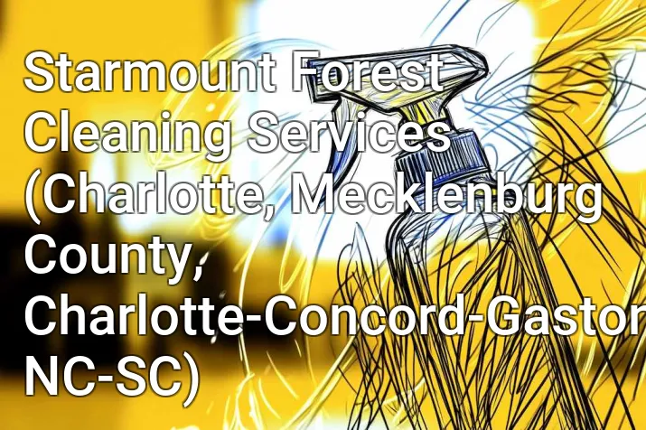 Starmount Forest Cleaning Services (Charlotte, Mecklenburg County, Charlotte-Concord-Gastonia, NC-SC)