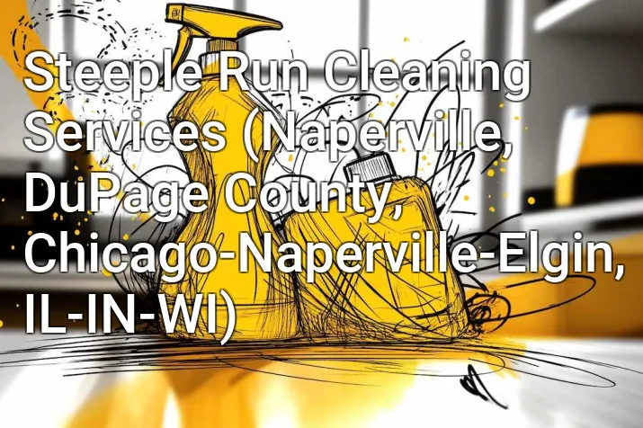 Steeple Run Cleaning Services (Naperville, DuPage County, Chicago-Naperville-Elgin, IL-IN-WI)