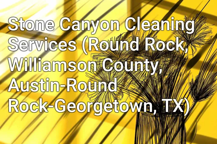 Stone Canyon Cleaning Services (Round Rock, Williamson County, Austin-Round Rock-Georgetown, TX)