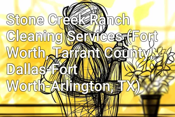 Stone Creek Ranch Cleaning Services (Fort Worth, Tarrant County, Dallas-Fort Worth-Arlington, TX)