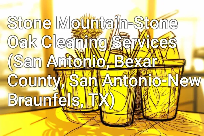 Stone Mountain-Stone Oak Cleaning Services (San Antonio, Bexar County, San Antonio-New Braunfels, TX)
