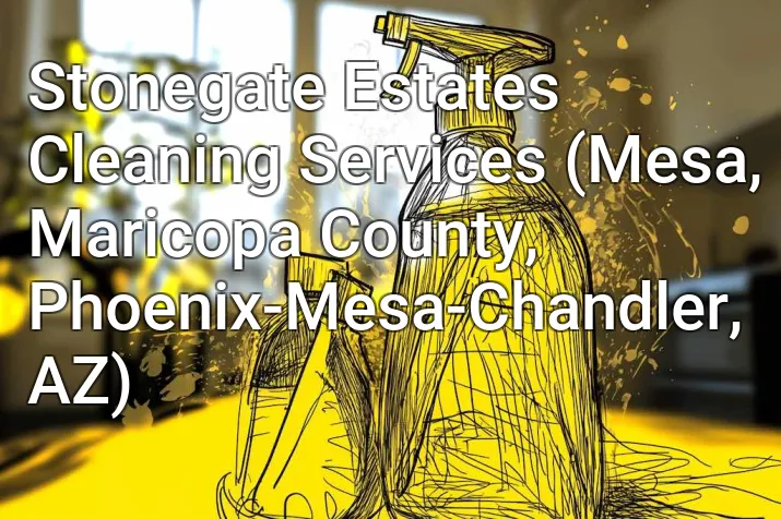 Stonegate Estates Cleaning Services (Mesa, Maricopa County, Phoenix-Mesa-Chandler, AZ)