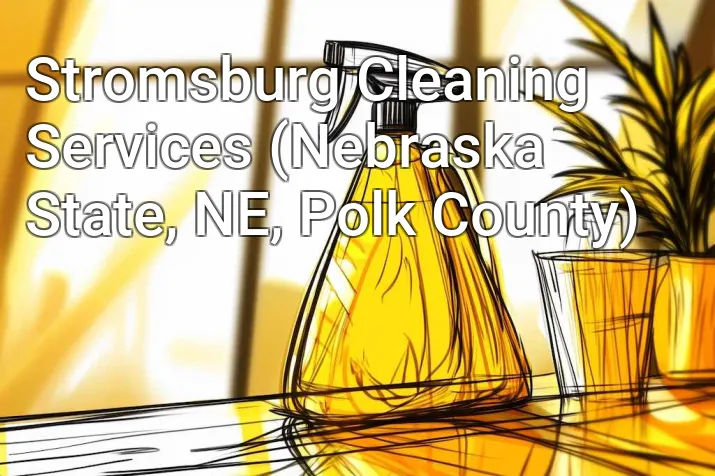 Stromsburg Cleaning Services (Nebraska State, NE, Polk County)