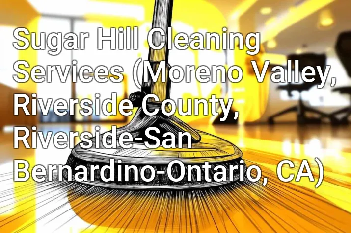 Sugar Hill Cleaning Services (Moreno Valley, Riverside County, Riverside-San Bernardino-Ontario, CA)