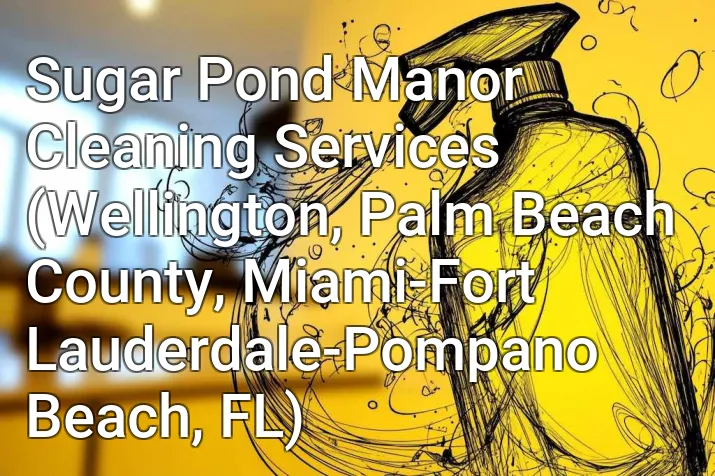 Sugar Pond Manor Cleaning Services (Wellington, Palm Beach County, Miami-Fort Lauderdale-Pompano Beach, FL)