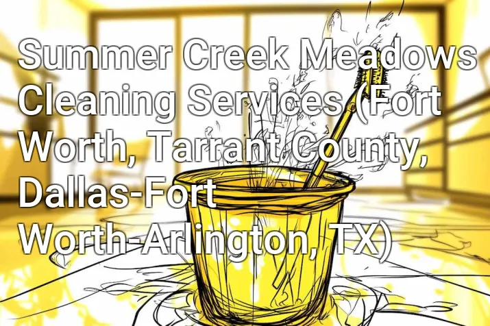 Summer Creek Meadows Cleaning Services (Fort Worth, Tarrant County, Dallas-Fort Worth-Arlington, TX)