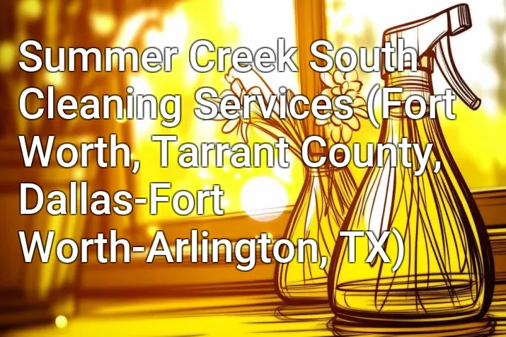 Summer Creek South Cleaning Services (Fort Worth, Tarrant County, Dallas-Fort Worth-Arlington, TX)