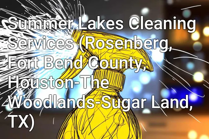Summer Lakes Cleaning Services (Rosenberg, Fort Bend County, Houston-The Woodlands-Sugar Land, TX)