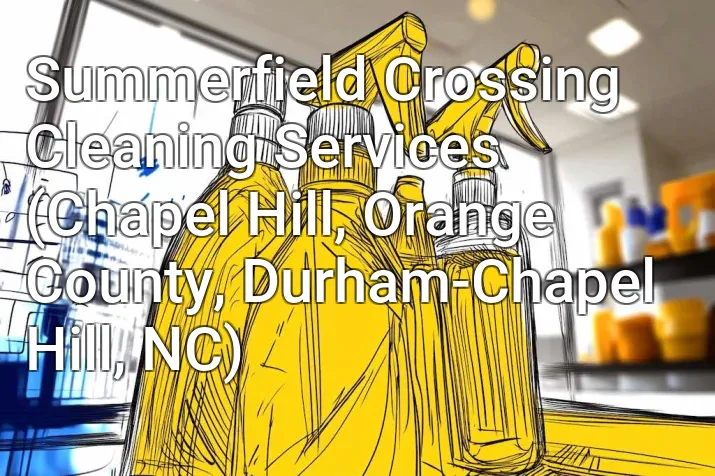 Summerfield Crossing Cleaning Services (Chapel Hill, Orange County, Durham-Chapel Hill, NC)